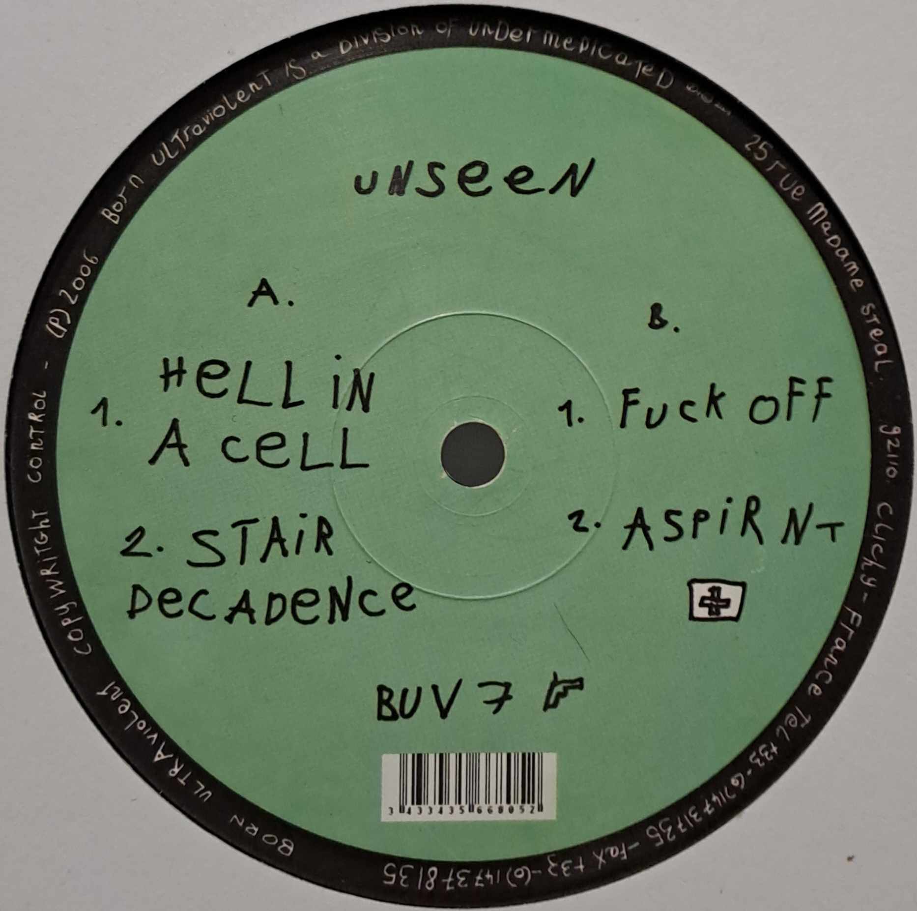 Born Ultraviolent 07 - vinyle hardcore